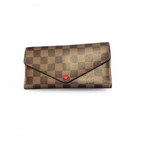 Checkered Brown Women's Clutch